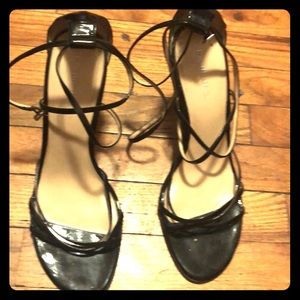 Black Patent Leather...Strappy Sandles